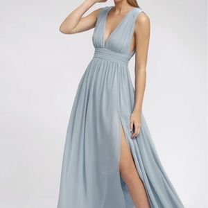 Lulu's Heavenly Hues Light Blue Maxi Dress